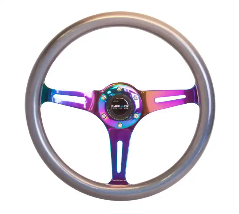 NRG Classic Wood Grain Wheel 350mm Neochrome / Pearlescent - Universal