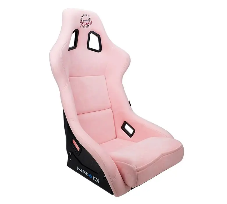 NRG Innovations FRP PRISMA Large Competition Seat Vegan Alcantara Pink - Universal