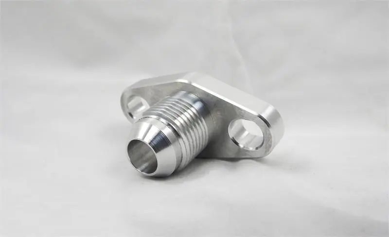 PRL Motorsports Oil Drain Flange; GT -8AN Slotted - Universal
