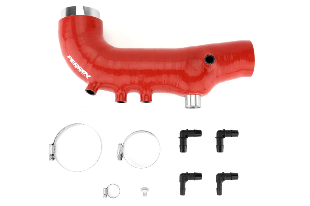 PERRIN Turbo Inlet Hose Red - 2008-2014 Subaru WRX / 2005-2009 Legacy GT / 2009-2012 Forester XT