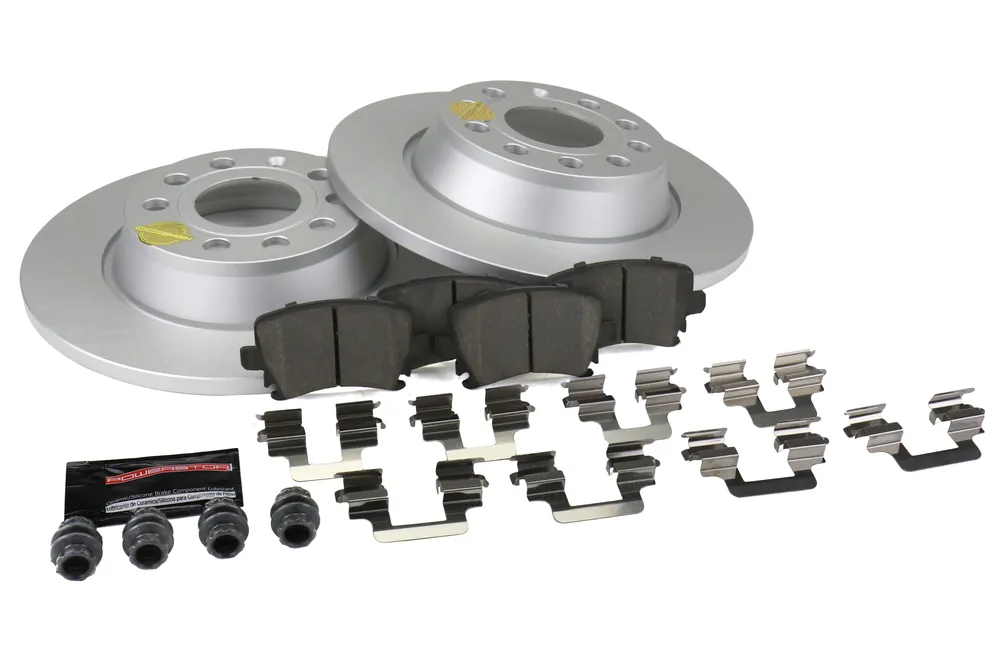 Power Stop Z23 Coated Brake Kit (Rear) - 2013 Audi A3 / 2008-2011 Volkswagen Eos / 2010-2011 GTI / 2010 Passat