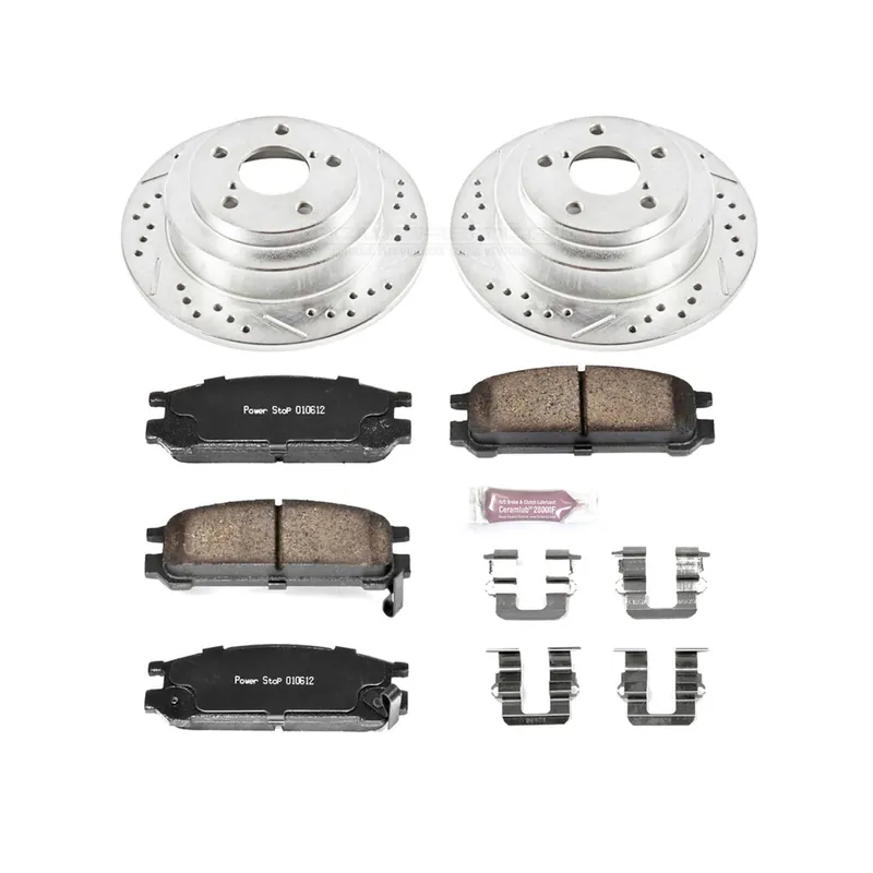 Power Stop Z23 Evolution Brake Kit (Rear) - 1993-1998 Subaru Impreza / 1990-1999 Legacy