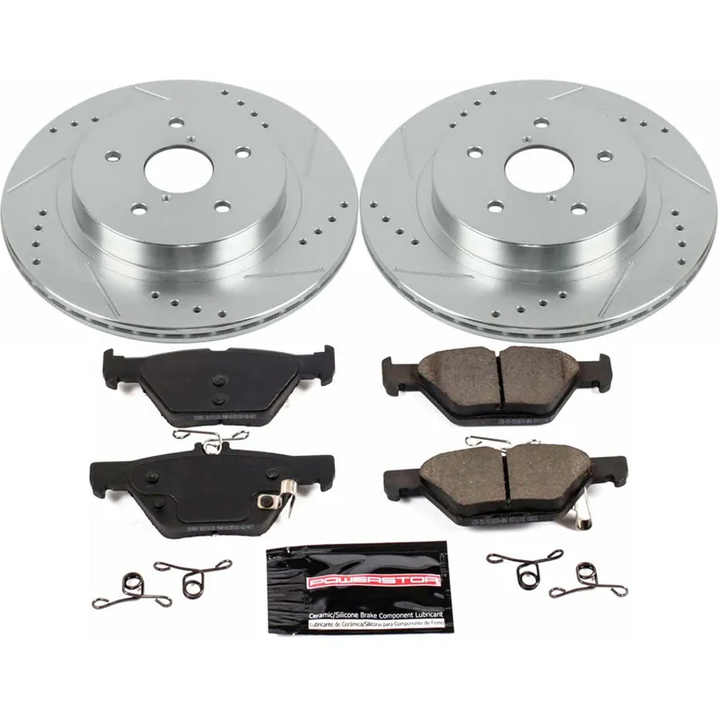 Power Stop Z23 Evolution Brake Kit (Rear) - 2016-2020 Subaru WRX (w/ EyeSight Assist ONLY) / 2022-2024 Subaru WRX (w/ Auto CVT Transmission) / 2015-2022 Legacy / 2015-2019 Outback