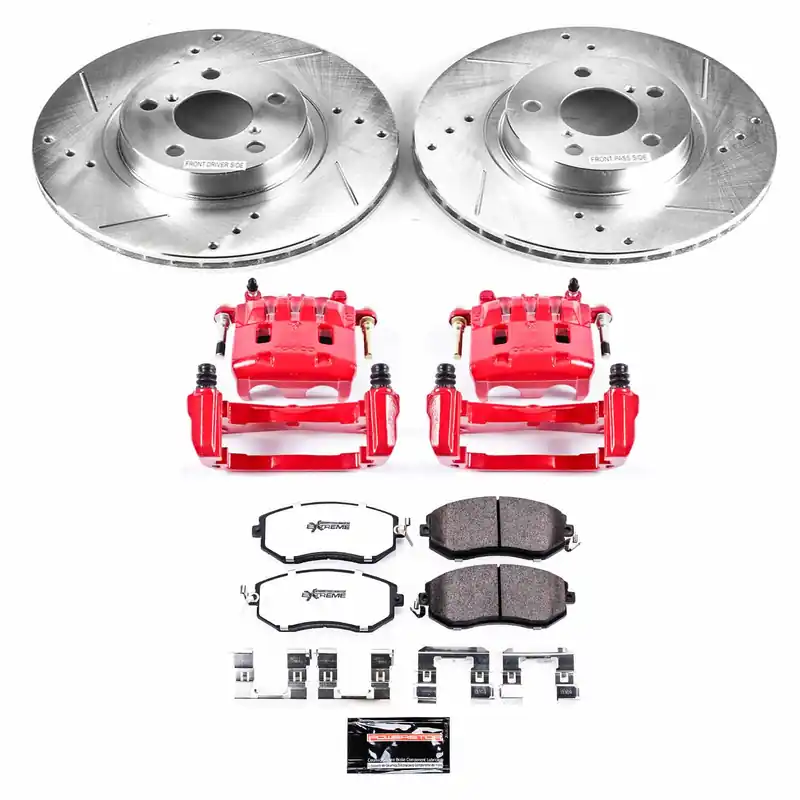 Power Stop Evolution Z23 Coated Brake Kit Front - Subaru Impreza 2011-2016