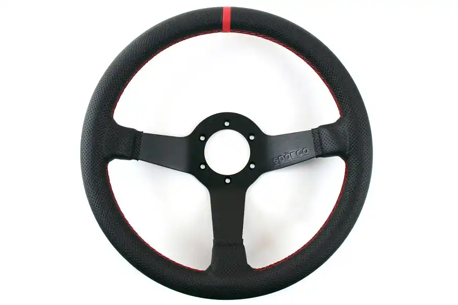 Sparco Champion Limited Edition Steering Wheel Black Leather - Universal