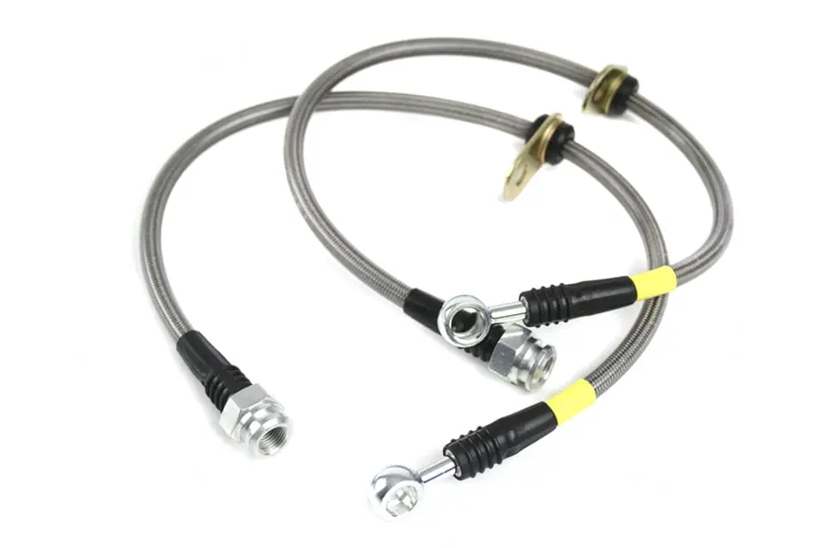 Stoptech Stainless Steel Brake Lines Rear - 2008-2015 Mitsubishi Evo X
