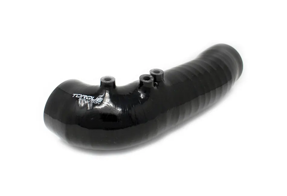 Torque Solution Turbo Inlet Hose Non-Recirculating 3in Black - 2002-2007 Subaru WRX / 2004-2021 STI / 2004-2007 Forester