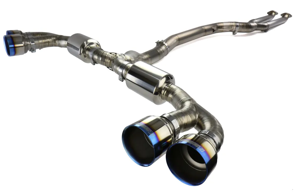 Tomei Expreme Ti Quad Exit Full Titanium Cat Back Exhaust - Burnt Tips - 2009-2017 Nissan GT-R