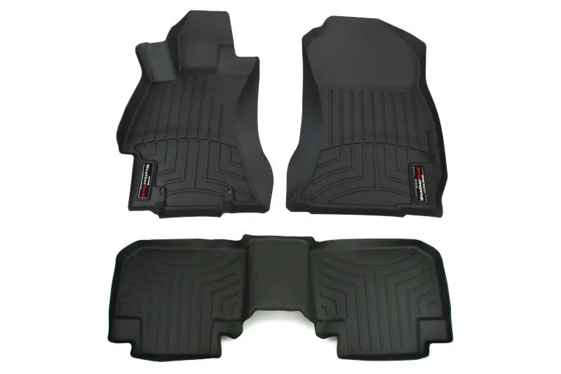 Weathertech Front and Rear Floorliners Black - 2014-2018 Subaru Forester