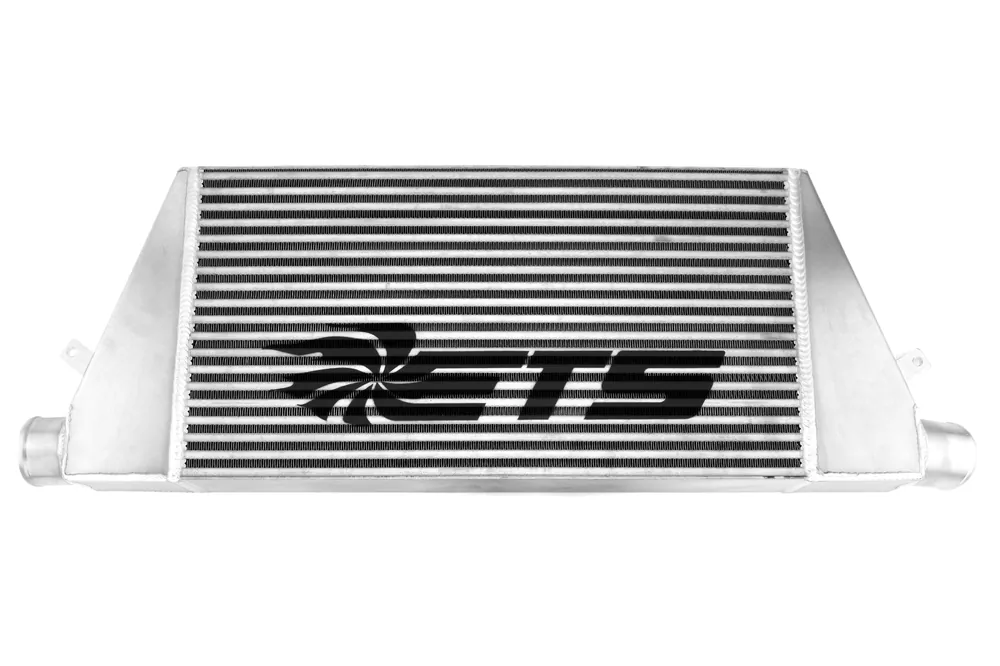ETS Front Mount Intercooler Silver Core w/ Logo - 2003-2006 Mitsubishi Evo 8/9