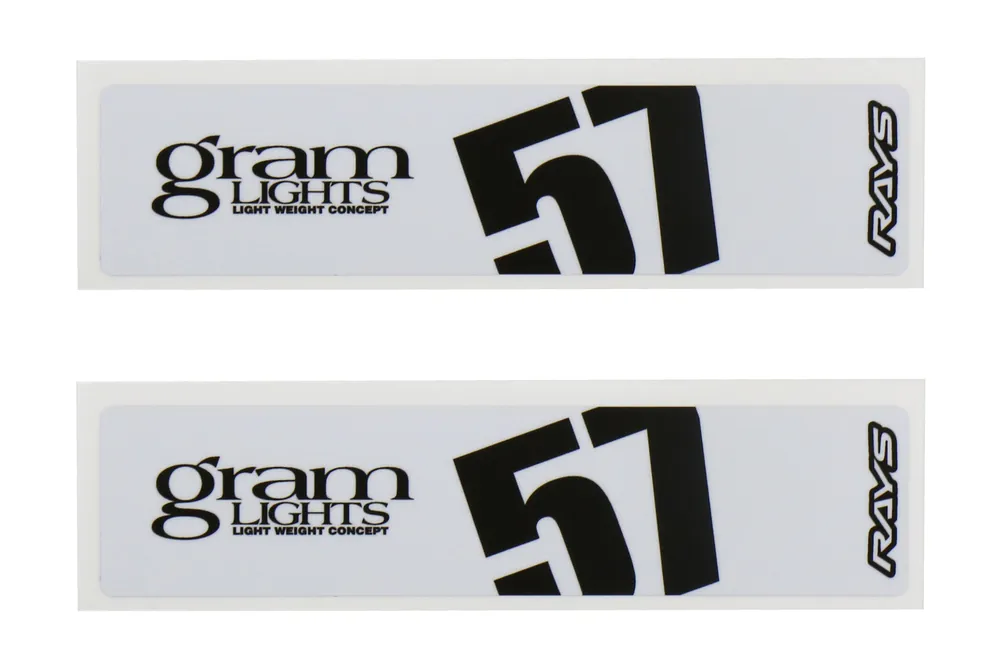 Gram Lights 57DR / 57CR Spoke Sticker (White) - Universal