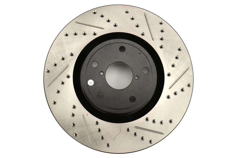 Stoptech Drilled and Slotted Rotor Single Front Left - 2005-2017 Subaru STI