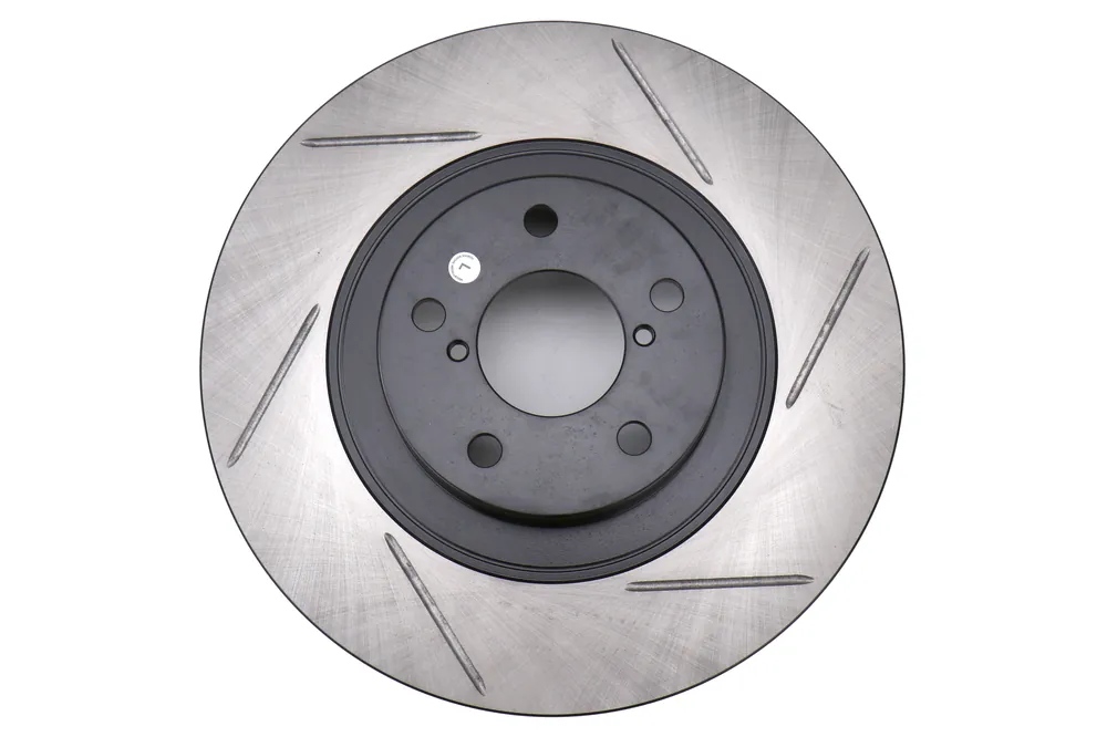 StopTech Slotted Rotor (Front Left) - 2013-2016 Scion FR-S / 2013-2024 Subaru BRZ / 2009-2014 WRX / 2009-2018 Forester / 2005-2013 Outback / 2013-2017 Crosstrek / 2010-2014 Impreza / 2004-2006 Baja / 2017-2020 Toyota 86 / 2022-2024 GR86