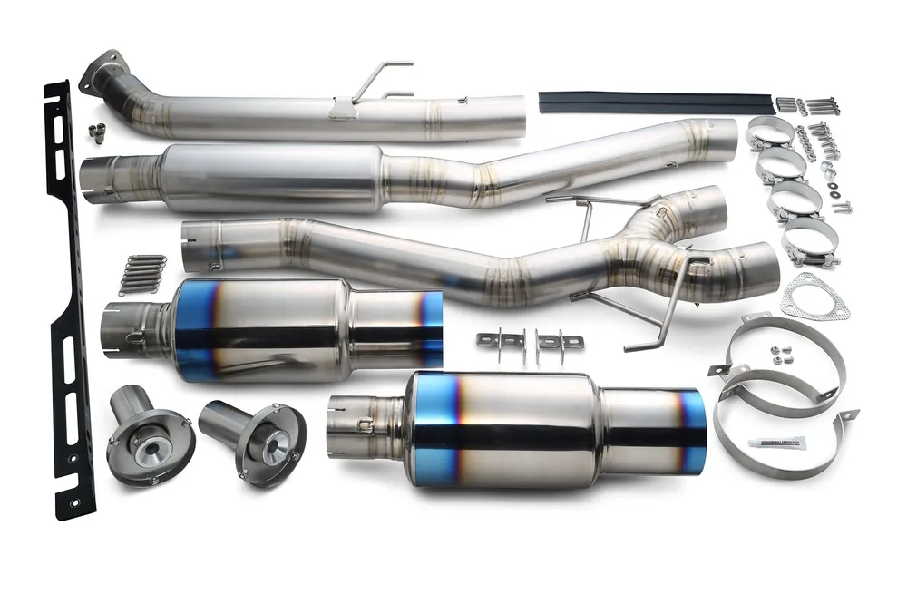 Tomei Expreme Ti Type D Titanium Catback Exhaust - Burnt Tip - 2017-2020 Honda Civic Type R