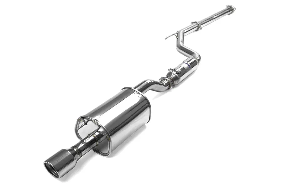 Invidia Q300 Single Exit Cat Back Exhaust - Stainless Steel Tip - 2012-2014 Honda Civic Si Coupe