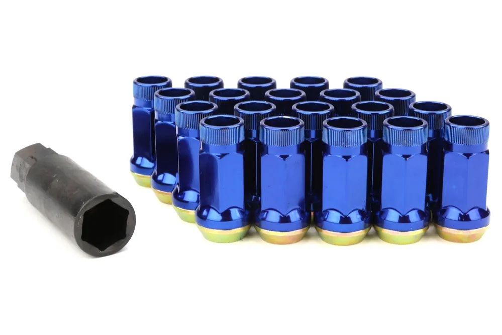 Wheel Mate Muteki SR45R Lug Nut Kit - 12x1.25 - Blue - Universal Fit