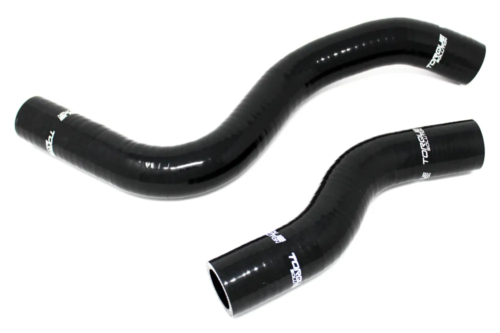 Torque Solution Silicone Radiator Hose Kit Black - 2017-2020 Honda Civic Type R