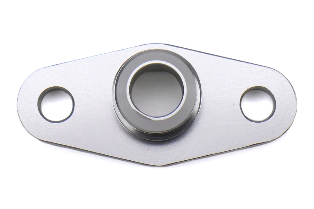 Torque Solution Offset/Port Matched Oil Drain Flange - Universal