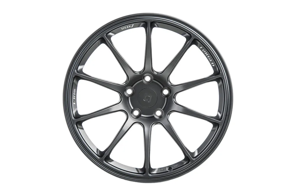 TITAN 7 T-R10 Satin Titanium 18x9.5 +45 5x120 (Single Wheel) - 2017-2024 Honda Civic Type R