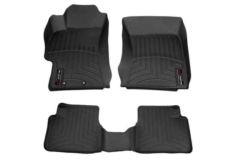 Weathertech Floorliner Black Front and Rear - 2008-2014 Subaru WRX / STI