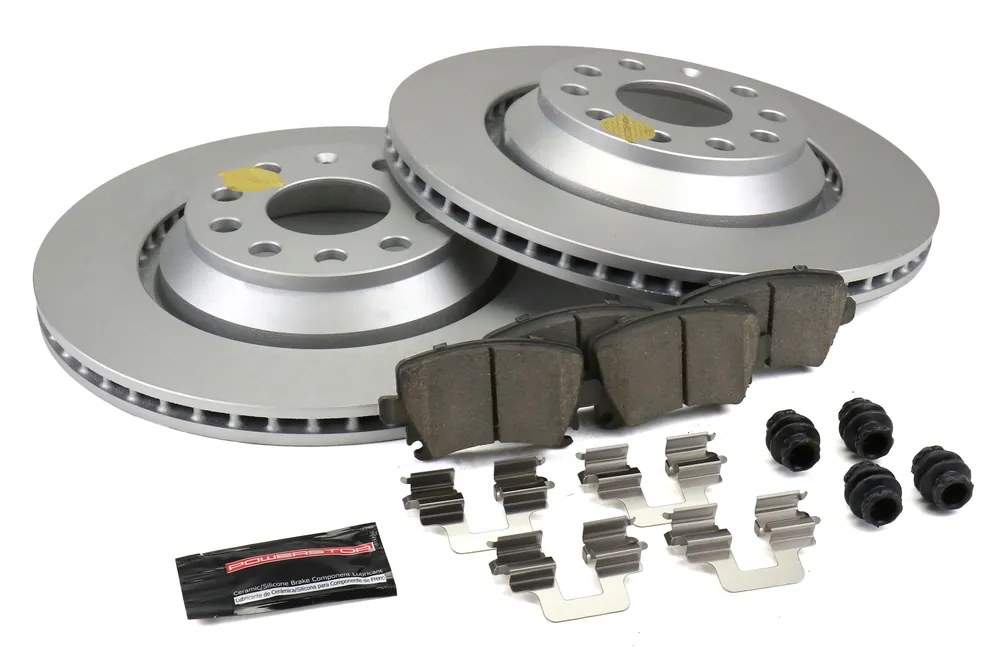 Power Stop Z23 Coated Brake Kit (Rear) - 2016-2019 Volkswagen Golf / 2015-2019 GTI / 2009-2016 CC