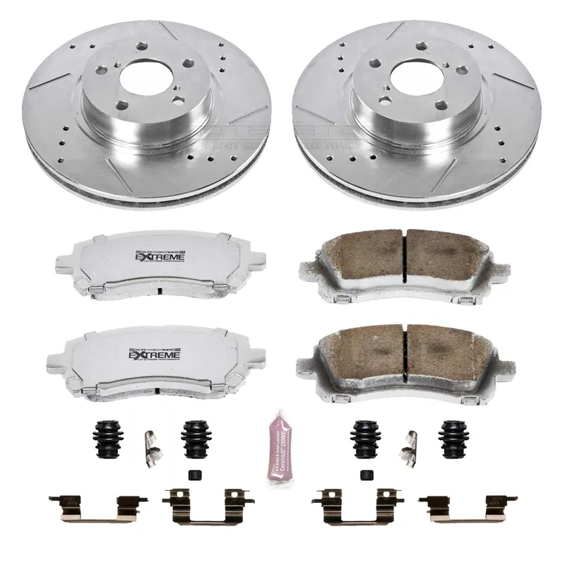 Power Stop Z26 Street Brake Kit (Front) - 1998-2002 Subaru Forester / 1998-2001 Impreza / 1997-2002 Legacy