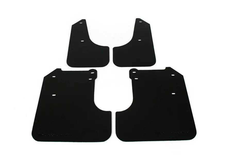 Rally Armor Basic Mud Flaps Black Logo - 2008-2010 Subaru WRX / 2008-2011 Impreza