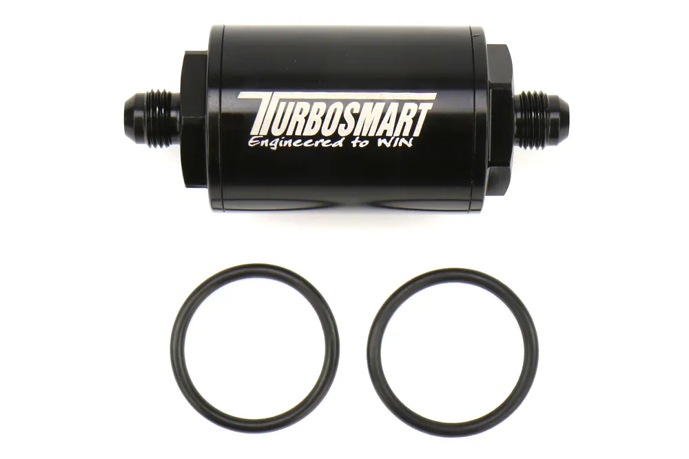 Turbosmart FPR Billet Fuel Filter 10um -6AN Black