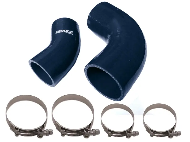 Torque Solution Intercooler Boost Tubes Black - 2007-2013 Mazdaspeed 3