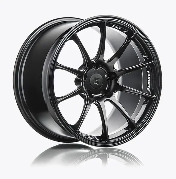 Titan 7 T-R10 Machine Black 18x9.5 +40 5x100 (Single Wheel) - 2013-2024 Subaru BRZ / Scion FR-S / Toyota GR86 / 2014-2018 Subaru Forester