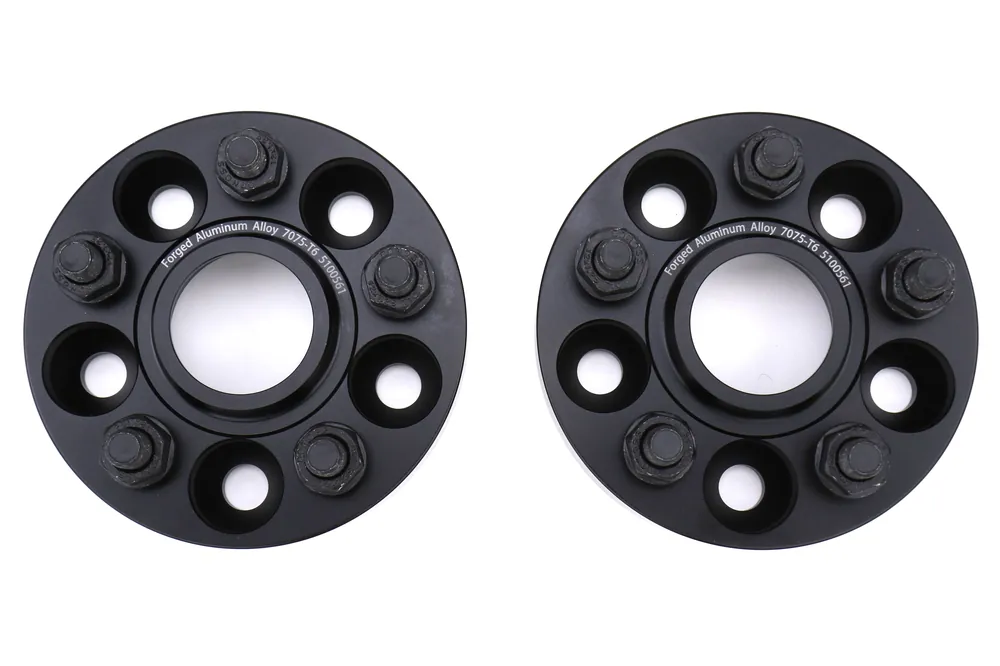 Torque Solution Forged Aluminum Wheel Spacers 5x100 25mm Pair - Subaru 2002-2014 WRX / 2003-2006 Baja / 1998-2019 Forester / 1993-2016 Impreza / 1990-2020 Legacy / 2000-2014 Outback / 2013-2021 Scion FR-S / Subaru BRZ / Toyota 86