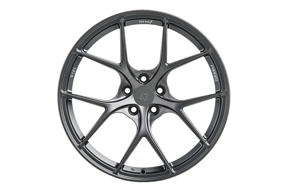 TITAN 7 T-S5 Satin Titanium 18x10.5 +22 5x114.3 (Single Wheel) - 2015-2023 Subaru WRX / 2015-2021 STI / 2019-2023 Forester