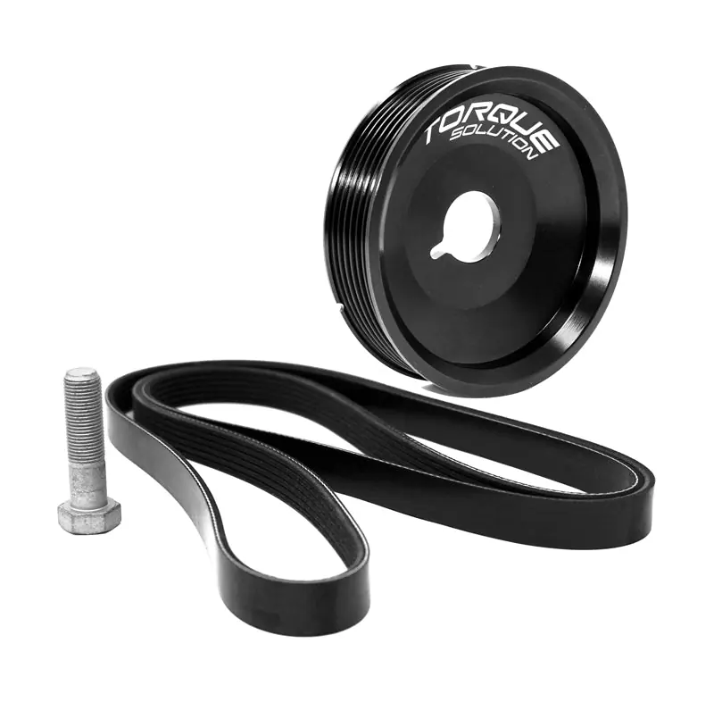 Torque Solution Underdrive Crank Pulley Kit w/ A/C - 1997-2012 Porsche Boxter / Cayman