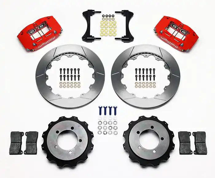 Wilwood Dynapro Radial 13in Rear Kit Red - 2003-2006 Mitsubishi Evo 8/9