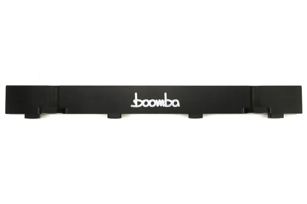 Boomba Racing Super Performance Fuel Rail Black - 2003-2006 Mitsubishi Evo 8/9