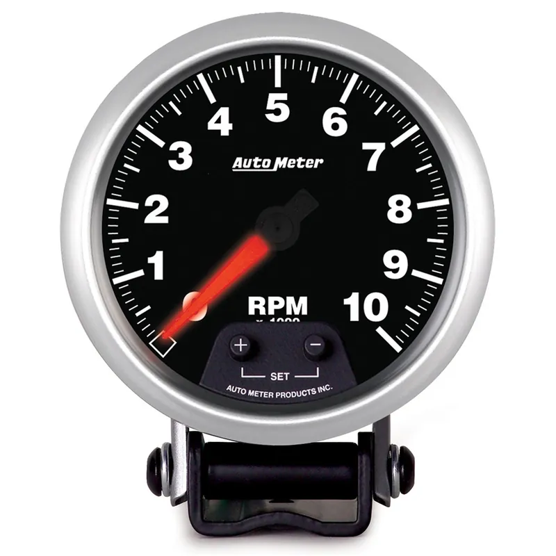 Autometer Elite Pedestal Tachometer Gauge 7 Color 3-3/4in - Universal
