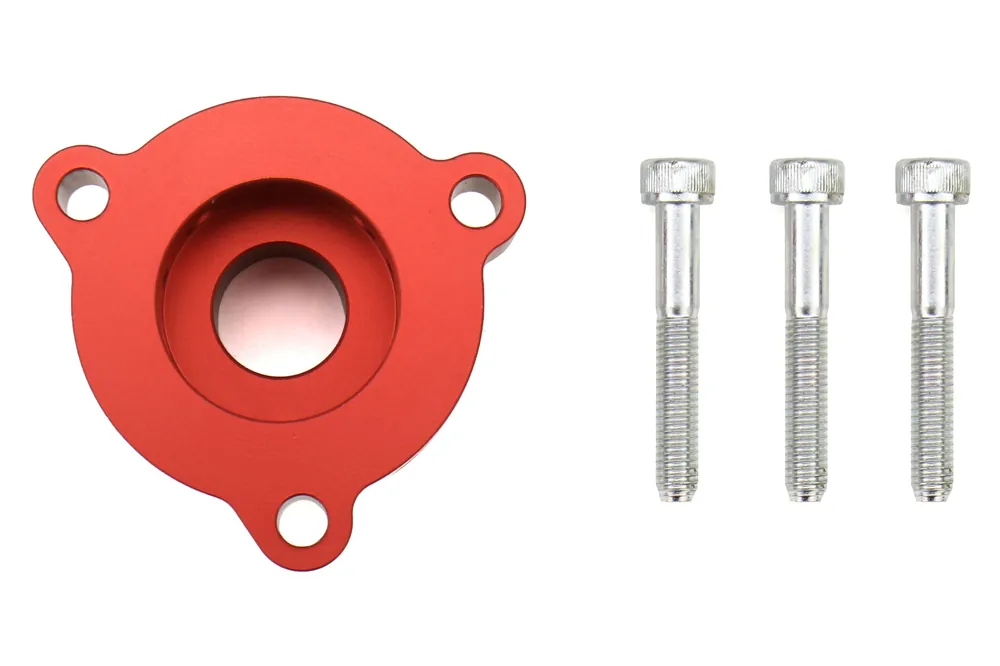 Boomba Racing Blow Off Valve Adapter - Red - 2014-2019 Ford Fiesta ST / 2015-2017 Mustang Ecoboost