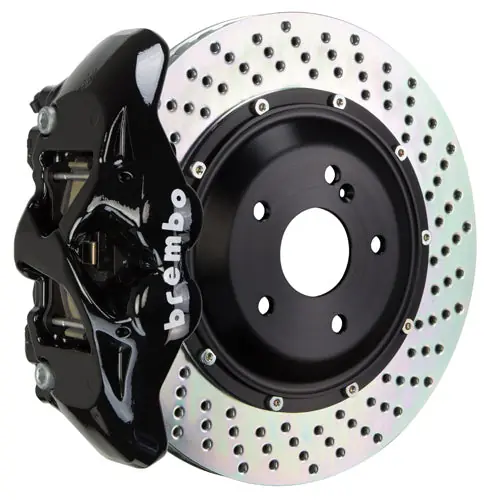 Brembo GT Systems Monobloc 4 Piston 345mm Cross Drilled Black - Honda Civic Type R/SI 2017+