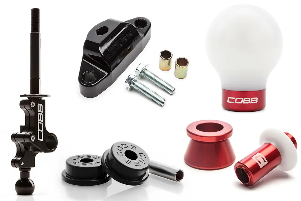 04-21 STI COBB Tuning Stage 2+ Drivetrain Package w/ White / Red Lockout and White / Red Shift Knob