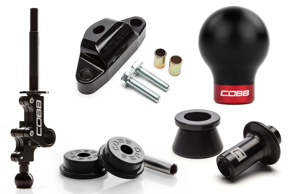 04-21 STI COBB Tuning Stage 2+ Drivetrain Package w/ Black Lockout and Black / Red Shift Knob