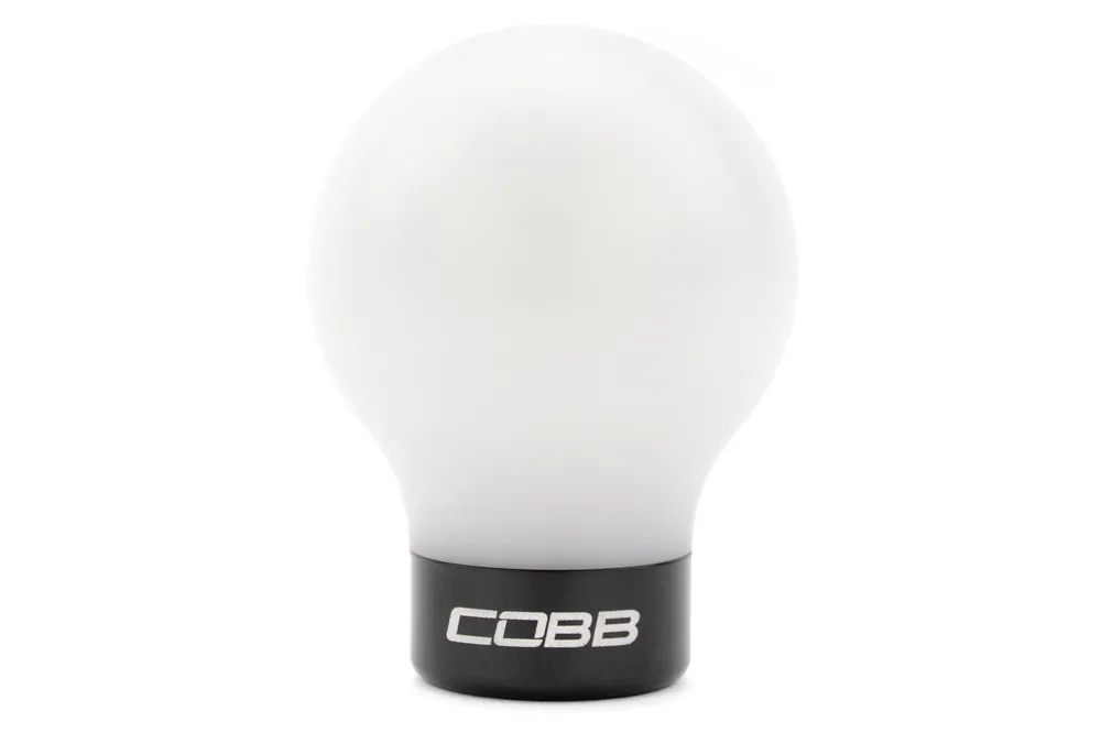 COBB Tuning Delrin Shift Knob White/Black - Mazda Models (inc. Mazdaspeed3/6 / RX-8)