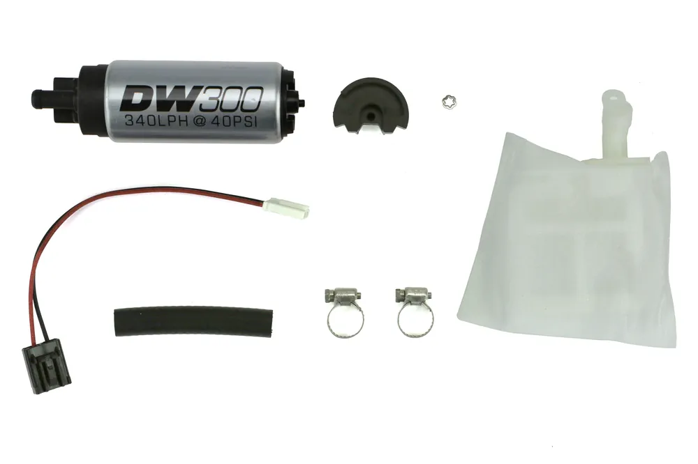 DeatschWerks DW300 Series Fuel Pump w/ Install Kit - 2002-2007 Subaru WRX / STI