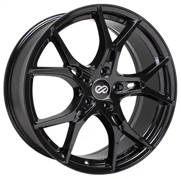 Enkei VULCAN Gloss Black 18x8 +40mm 5x120 (Single Wheel) - 2017-2023 Honda Civic Type R