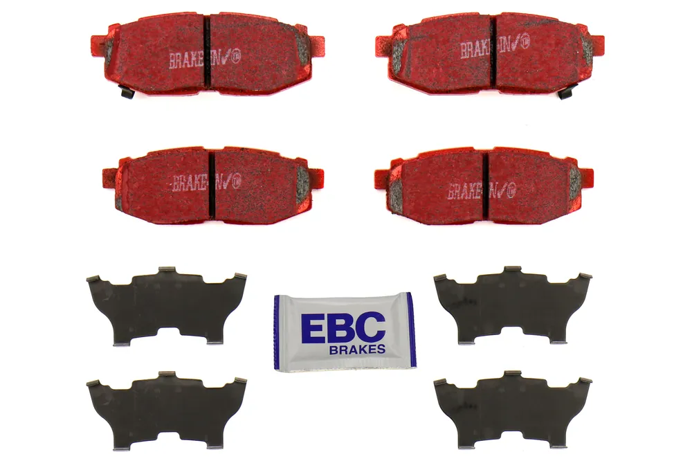 EBC Brakes Redstuff Ceramic Rear Brake Pads - 2022-2026 Subaru WRX (Manual Parking Brake) / 2013-2016 Scion FR-S / 2013+ Subaru BRZ / 2017-2020 Toyota GT86