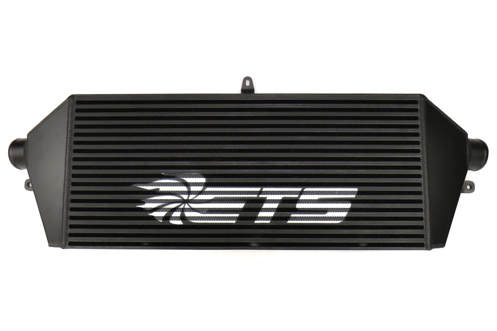 ETS Front Mount Intercooler 3.5" Core Black w/ White ETS Stencil - 2008-2014 Subaru STI