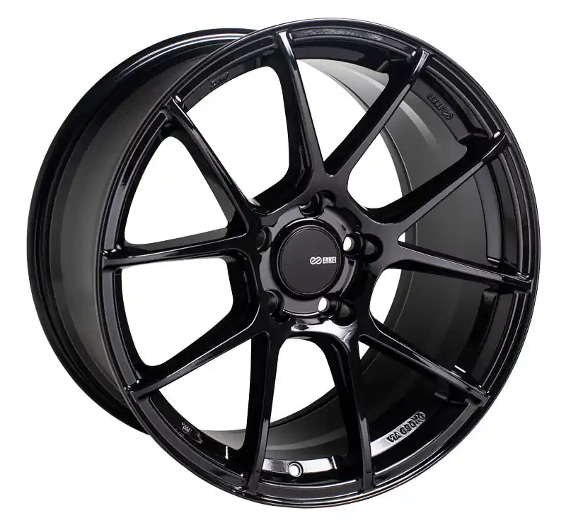 Enkei TS-V Gloss Black 18x8 +45 5x112 (Single Wheel) - 2020-2024 Toyota GR Supra