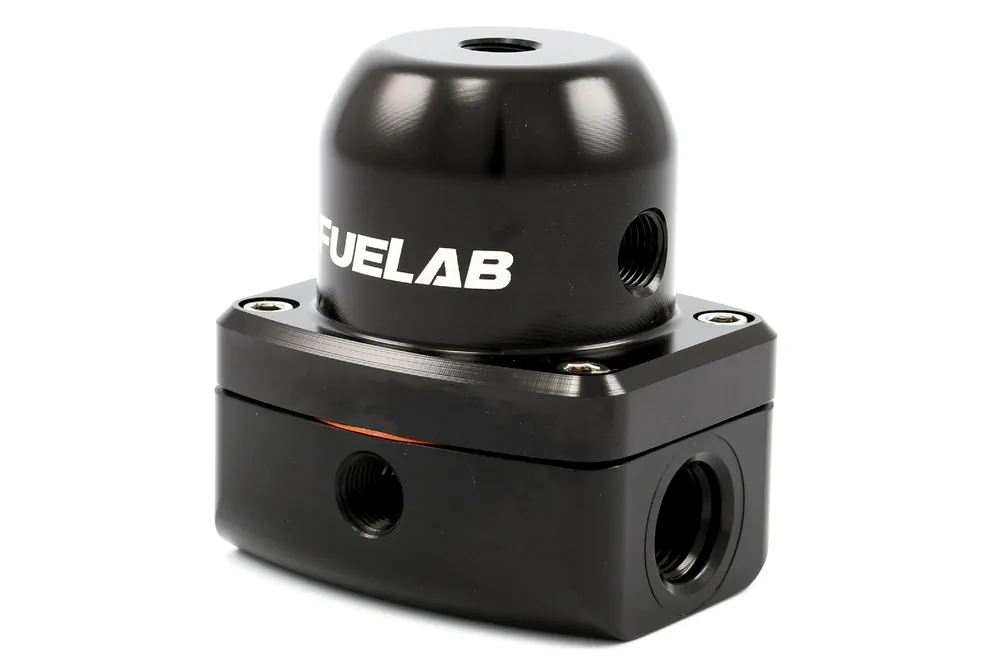 Fuelab 525 Series Adjustable Fuel Pressure Regulator Black - Universal