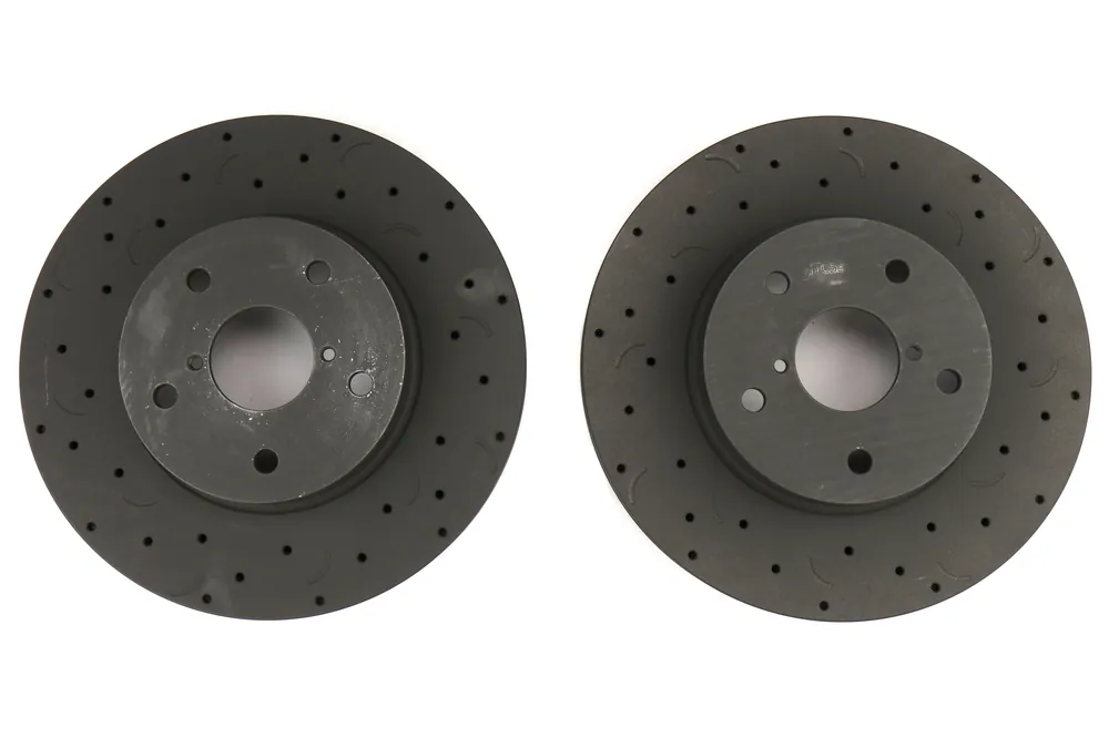 Hawk Talon Cross Drilled and Slotted Front Rotor Pair - 2015-2017 Subaru Legacy