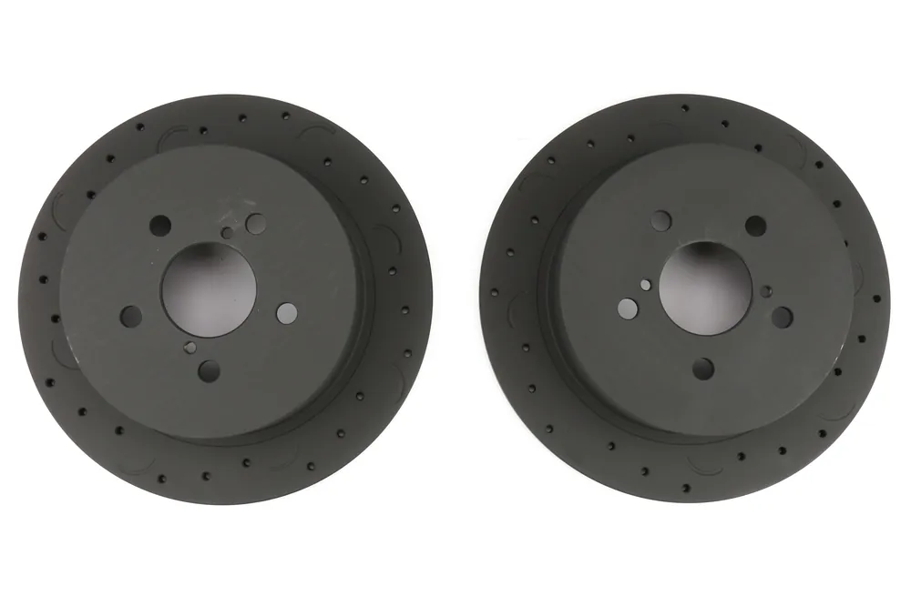 Hawk Talon Cross Drilled and Slotted Rear Rotor Pair - 2006-2009 Subaru Legacy / Outback