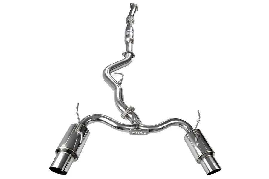 Invidia N1 Cat Back Exhaust - Stainless Steel Tips - 2008-2014 Subaru STI Hatchback / 2011-2014 WRX Hatchback